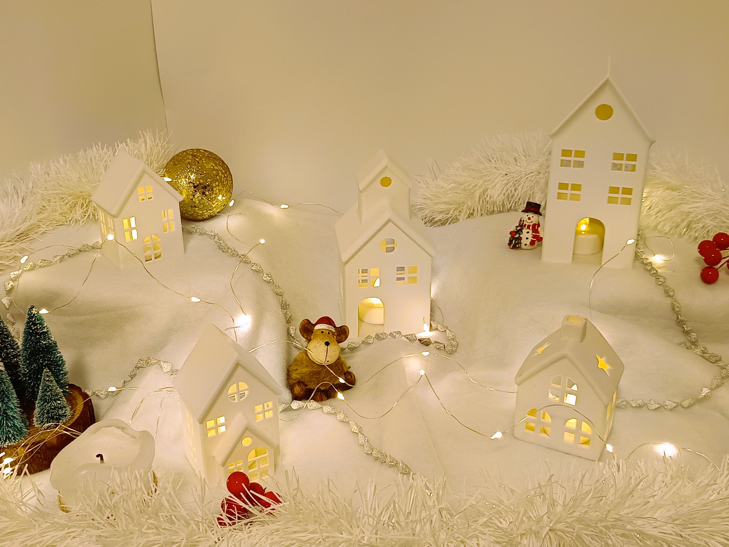 3D Christmas Houses for Tea Lights