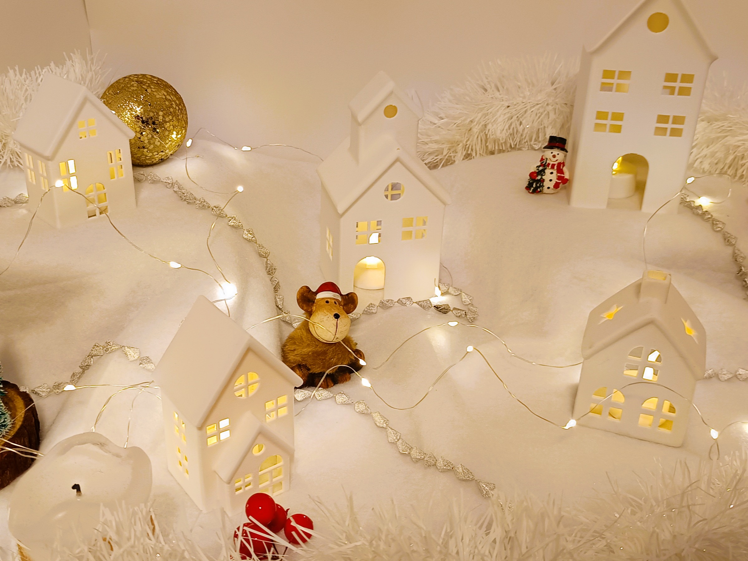3D Christmas Houses for Tea Lights