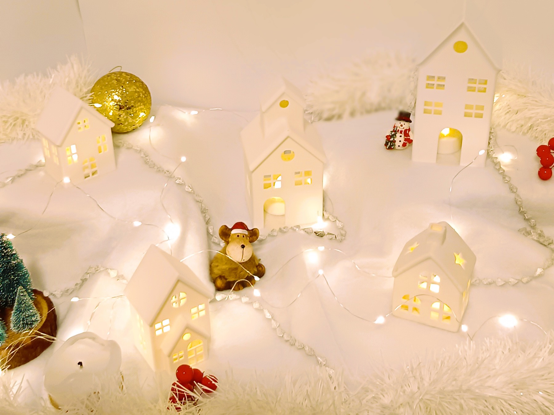 3D Christmas Houses for Tea Lights