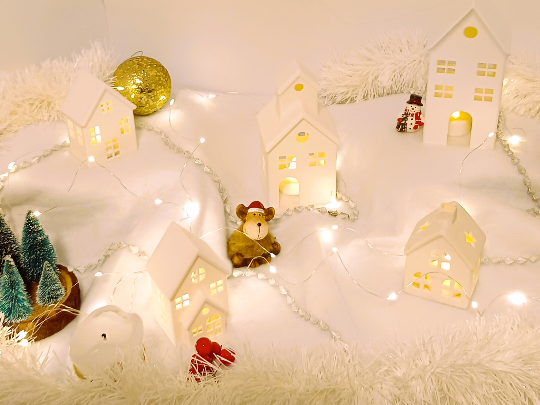 3D Christmas Houses for Tea Lights