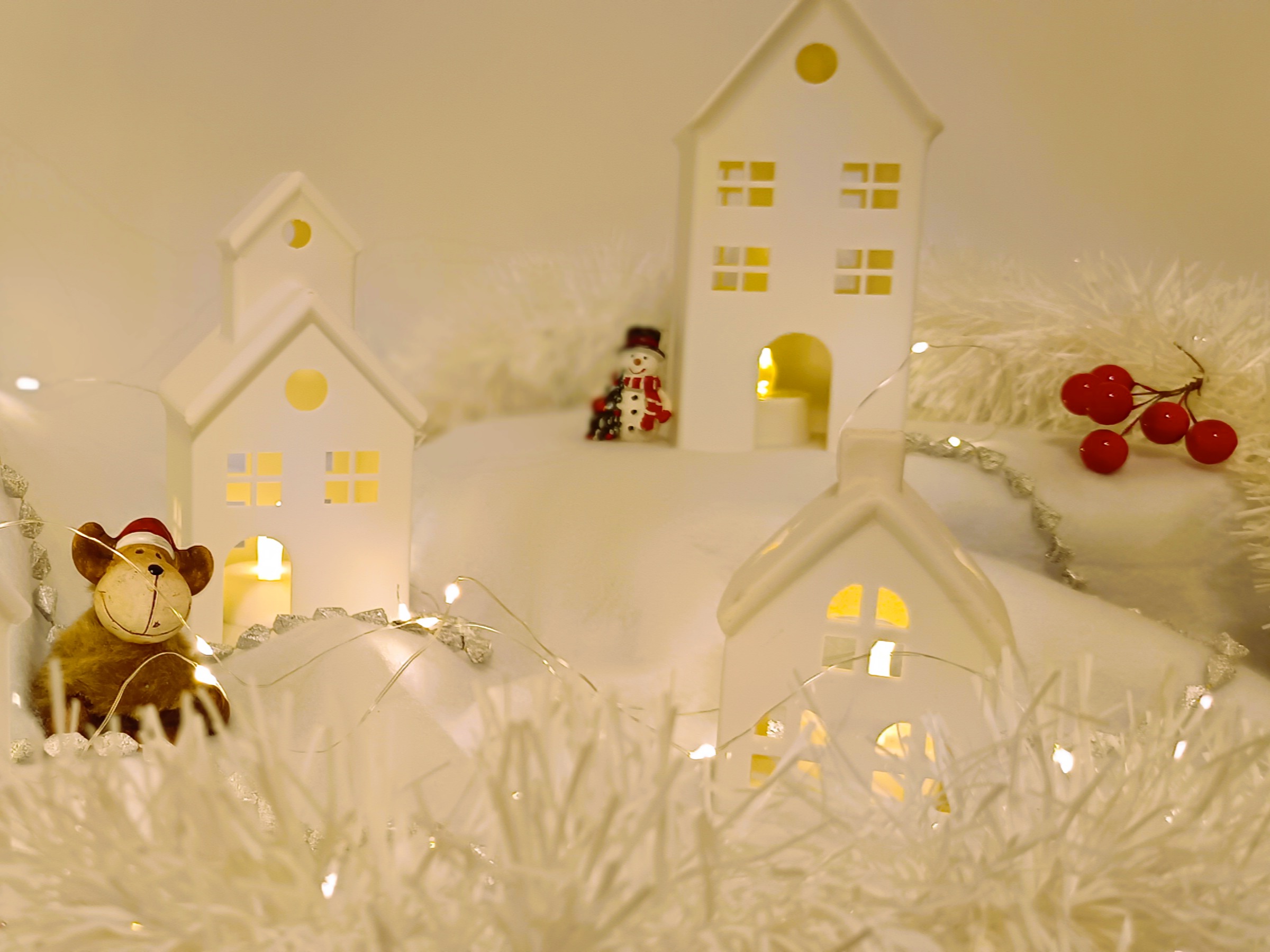 3D Christmas Houses for Tea Lights